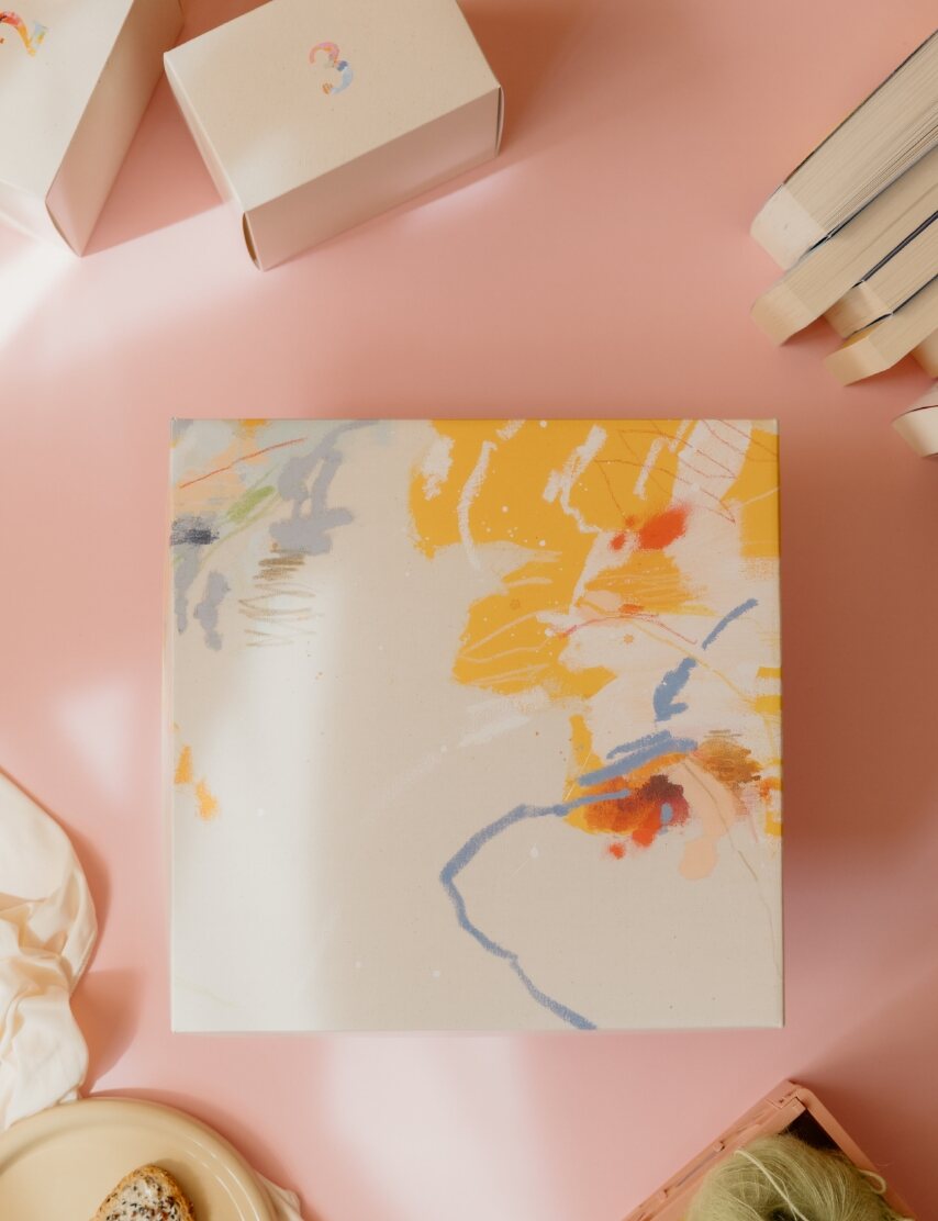 Deckel der Adventsbox mit dem Design von Aylin Graalmann